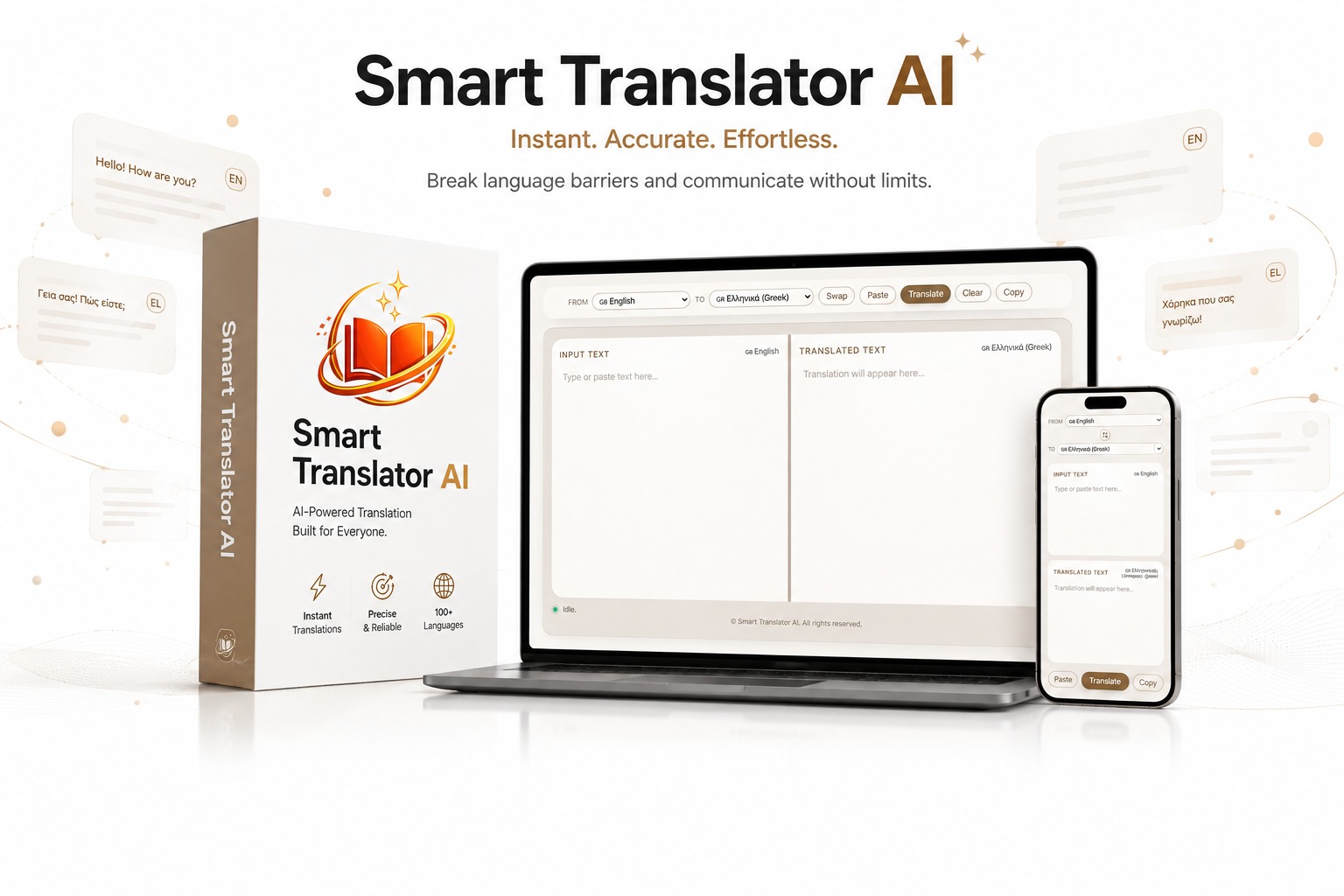 Smart Translator AI campaign banner